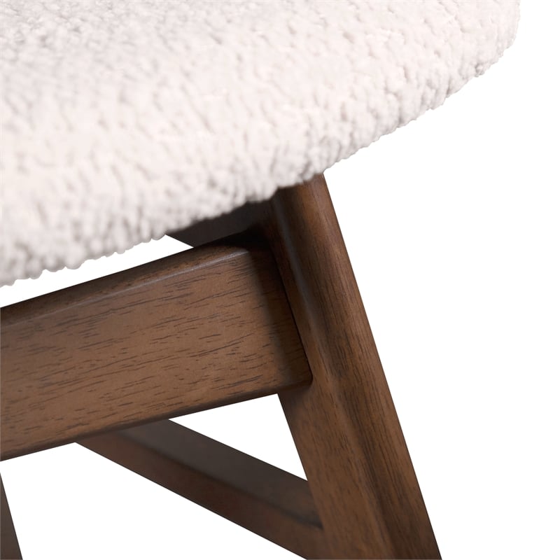 Furniture of America Manfred Solid Wood Oval 5-Piece Dining Table Set in Walnut