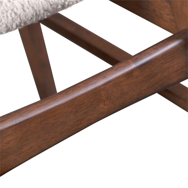 Furniture of America Manfred Solid Wood Oval 5-Piece Dining Table Set in Walnut