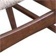 Furniture of America Manfred Solid Wood Oval 5-Piece Dining Table Set in Walnut