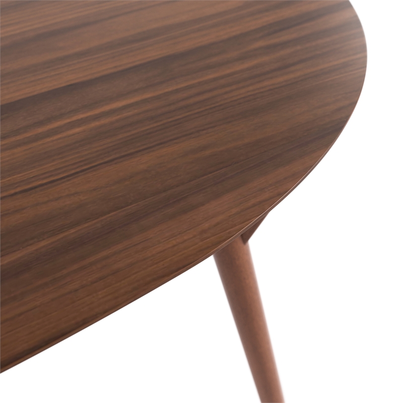 Furniture of America Vivendel Solid Wood 5-Piece Dining Table Set in Walnut