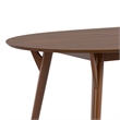 Furniture of America Vivendel Solid Wood 5-Piece Dining Table Set in Walnut