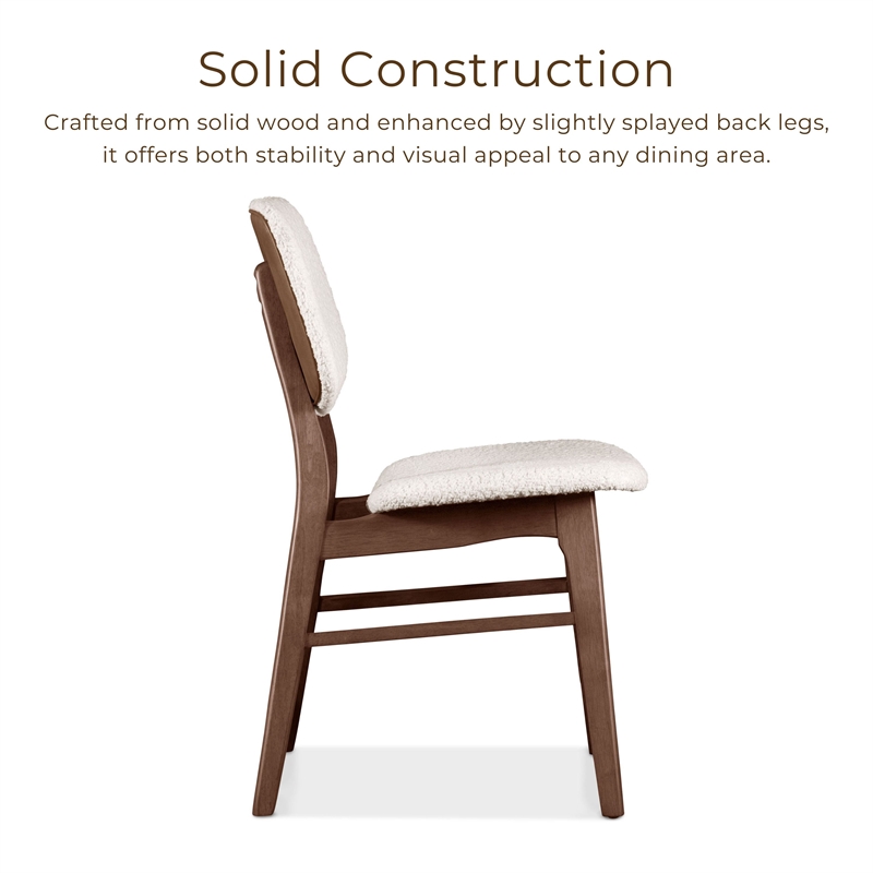 Furniture of America Vivendel Solid Wood 5-Piece Dining Table Set in Walnut