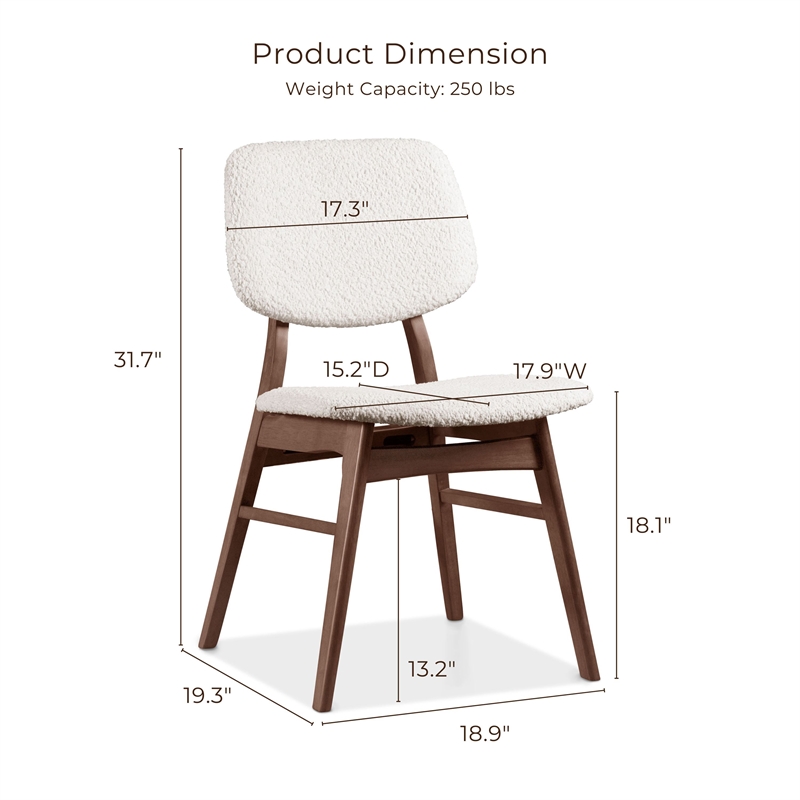 Furniture of America Vivendel Solid Wood 5-Piece Dining Table Set in Walnut