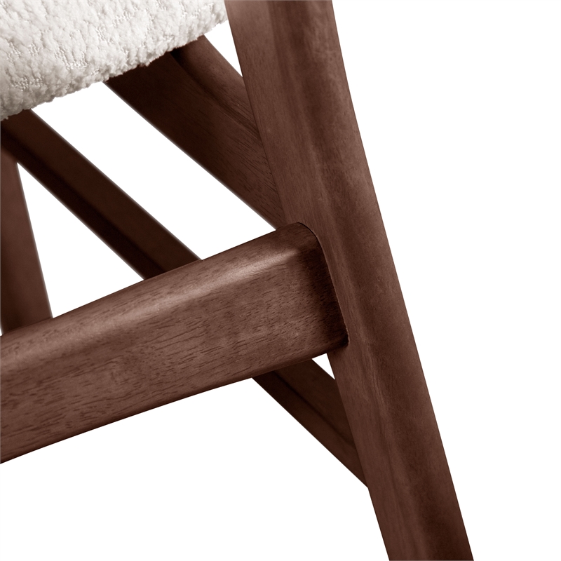 Furniture of America Vivendel Solid Wood 5-Piece Dining Table Set in Walnut