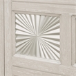 Furniture of America Celestia Solid Wood Sunburst Pattern Server in Light Gray