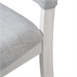 Furniture of America Fagan Solid Wood 5-Piece Dining Table Set in Gray