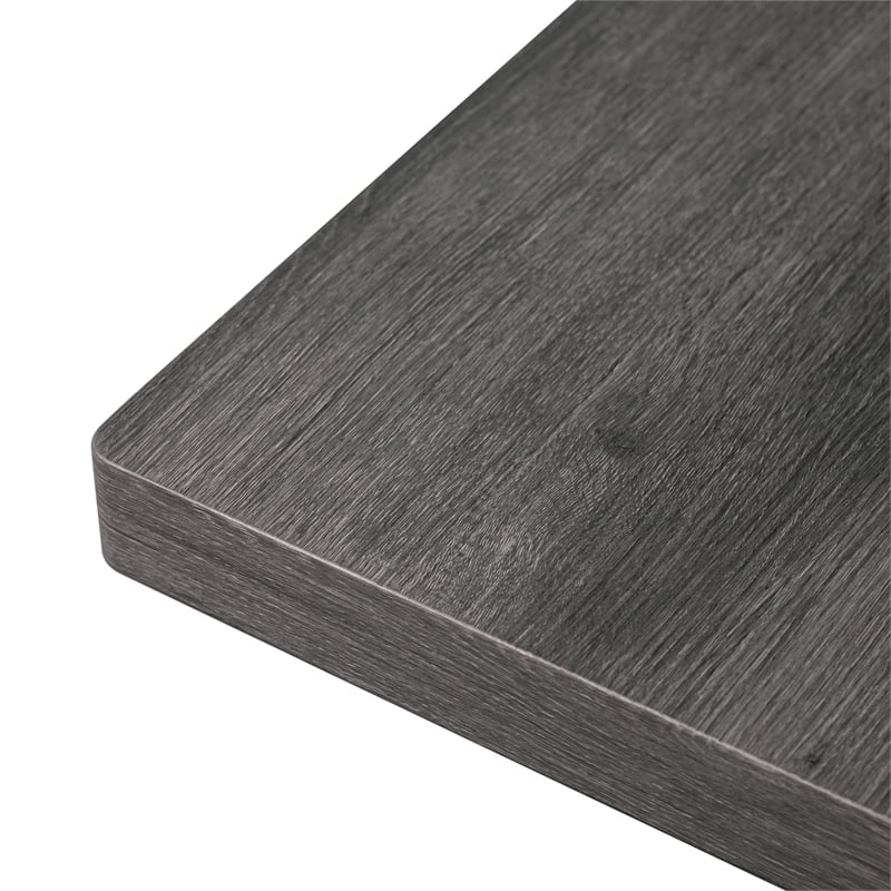 Furniture of America Fagan Solid Wood 5-Piece Dining Table Set in Gray