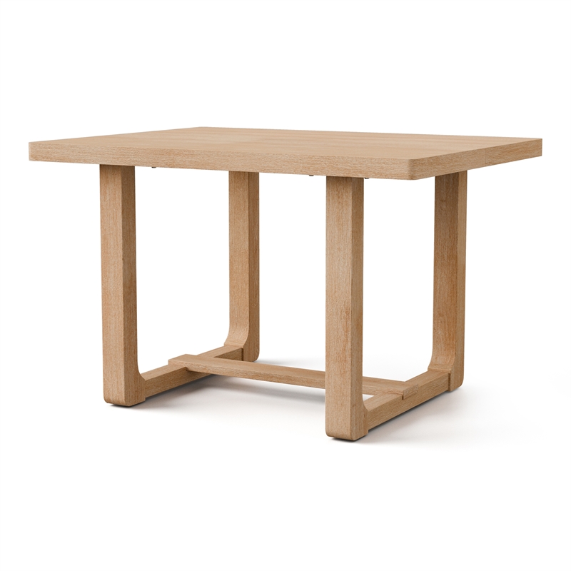 Furniture of America Fagan Solid Wood 5-Piece Dining Table Set in Brown