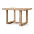 Furniture of America Fagan Solid Wood 5-Piece Dining Table Set in Brown