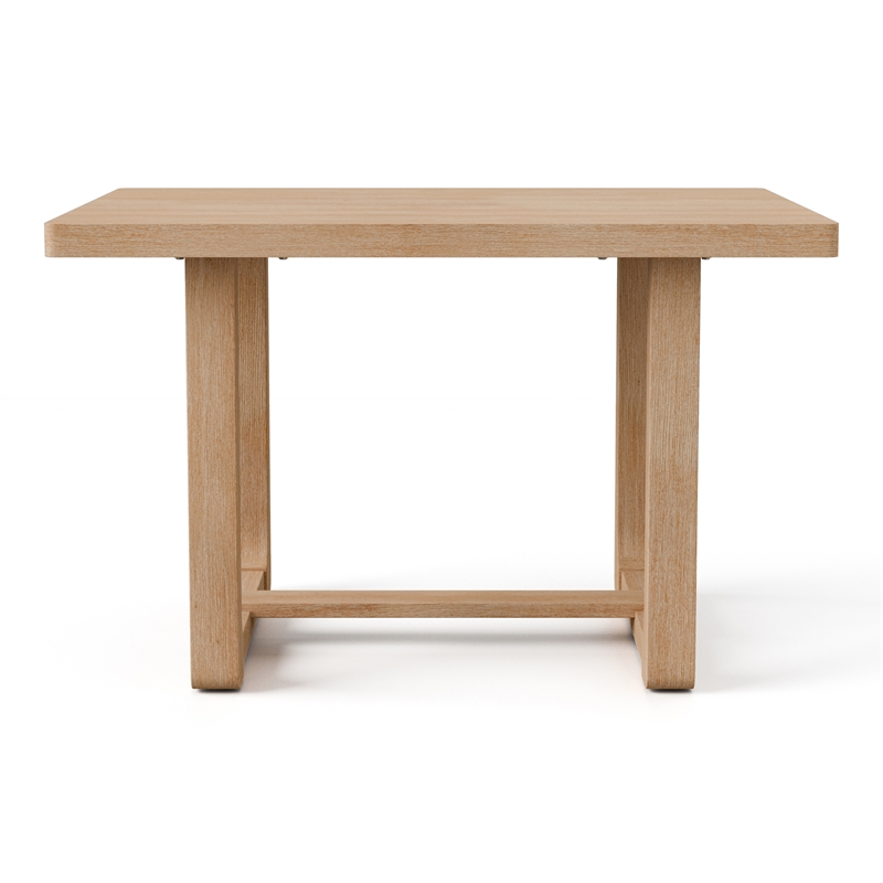 Furniture of America Fagan Solid Wood 5-Piece Dining Table Set in Brown