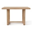 Furniture of America Fagan Solid Wood 5-Piece Dining Table Set in Brown