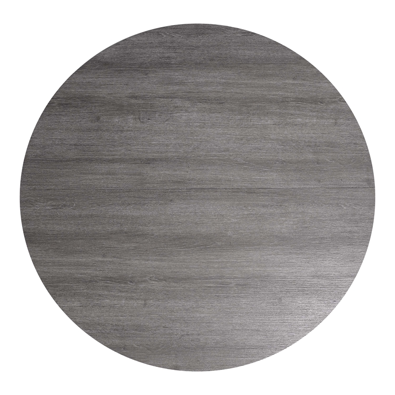 Furniture of America Ryder Solid Wood 5-Piece Dining Table Set in Gray