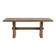 Furniture of America Opela Solid Wood 7-Piece Dining Table Set in Oak