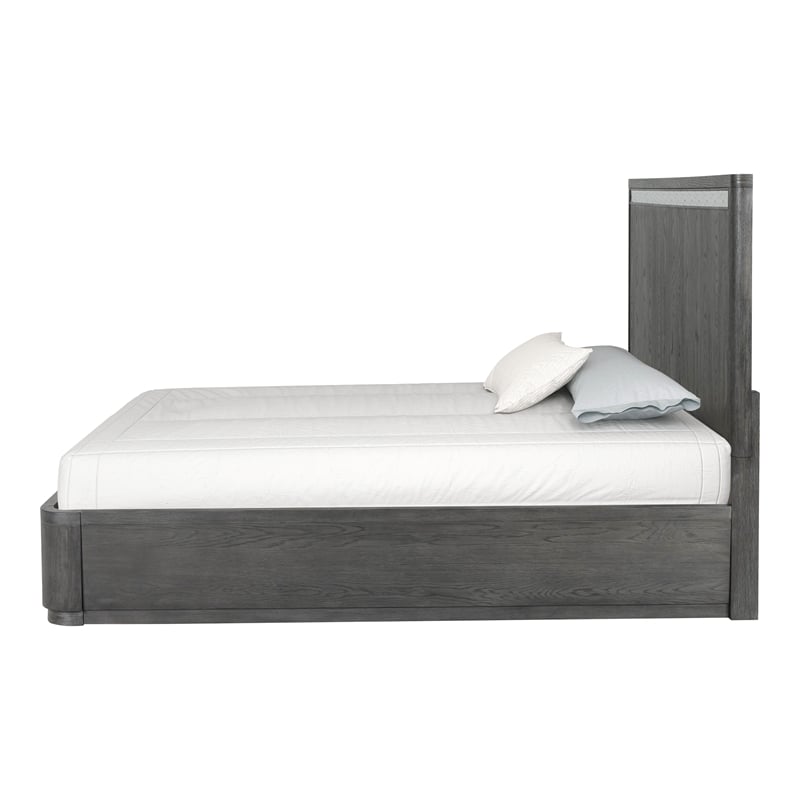 Furniture of America Selyra Solid Wood Mattress Ready Queen Bed in Espresso