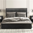 Furniture of America Selyra Solid Wood Mattress Ready Queen Bed in Espresso