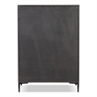 Furniture of America Glint Solid Wood Dovetail 5-Drawer Chest in Espresso