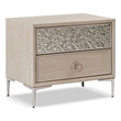 Furniture of America Glint Solid Wood Dovetail 2-Drawer Nightstand in Oak