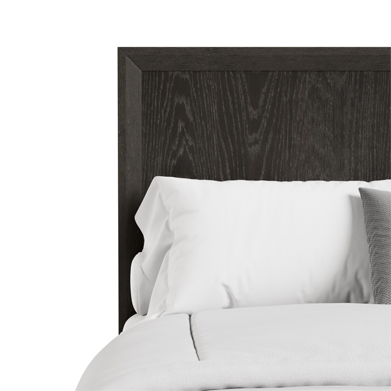 Furniture of America Glint Solid Wood Queen Panel Bed in Espresso