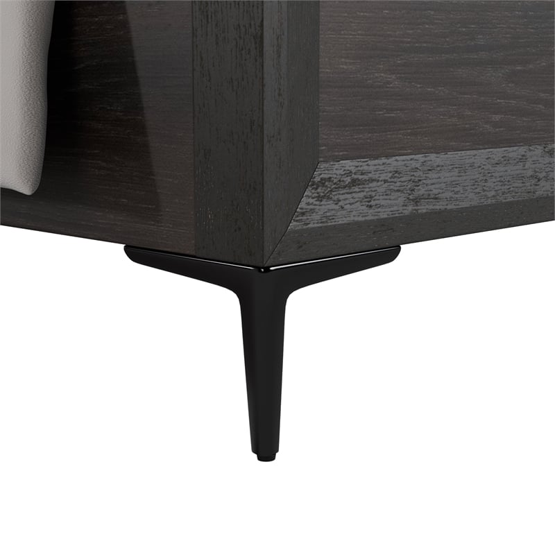 Furniture of America Glint Solid Wood Queen Panel Bed in Espresso