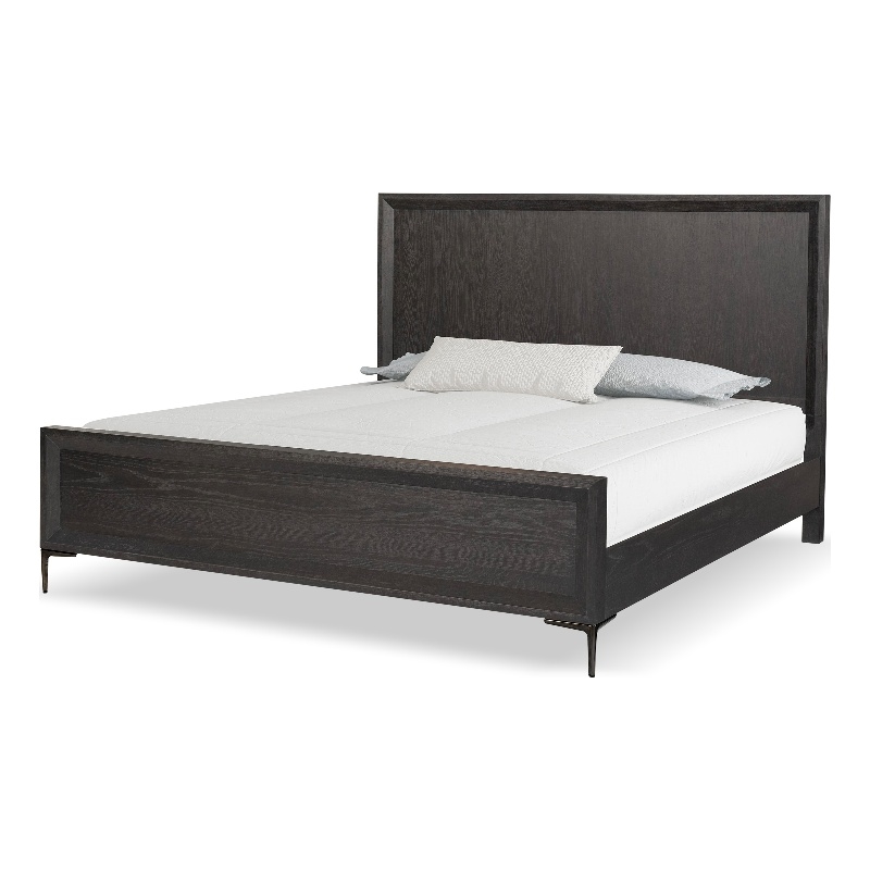 Furniture of America Glint Solid Wood Queen Panel Bed in Espresso