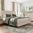 Furniture of America Glint Solid Wood Queen Panel Bed in Oak