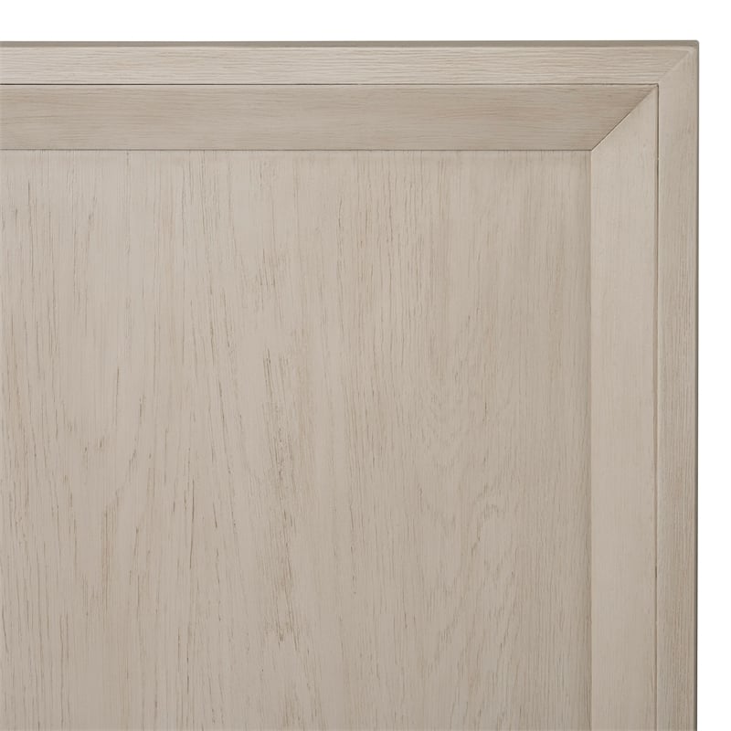 Furniture of America Glint Solid Wood Queen Panel Bed in Oak