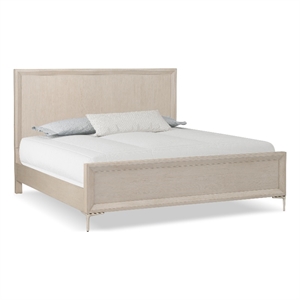 Furniture of America Glint Solid Wood Queen Panel Bed in Oak