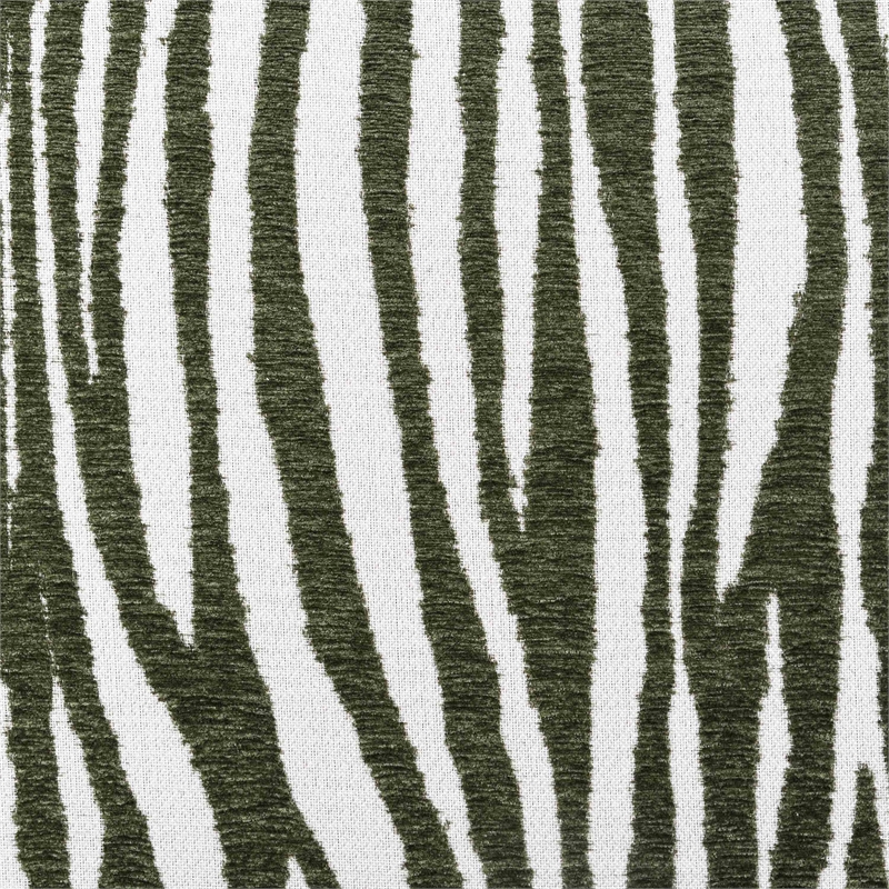 Furniture of America Sebras Chenille Zebra-Stripe Accent Chair in Green