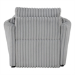 Furniture of America Aneira USBs Fabric Modular Light Gray Pull-Out Chair