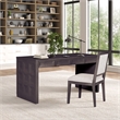 Furniture of America Dannen Solid Wood 3-Drawer Writing Desk in Black
