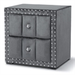 Furniture of America Regan Fabric Upholstered Full 3-Piece Bedroom Set in Gray