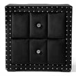 Furniture of America Regan Fabric Upholstered 2-Piece Bedroom Set in Black