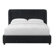 Furniture of America Suzanne Fabric Mattress Ready King Platform Bed in Black