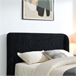 Furniture of America Suzanne Fabric Mattress Ready King Platform Bed in Black