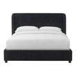 Furniture of America Suzanne Fabric Mattress Ready Full Platform Bed in Black
