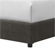 Furniture of America Suzanne Fabric Mattress Ready Queen Platform Bed in Gray