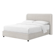 Furniture of America Suzanne Fabric Mattress Ready Queen Platform Bed in White