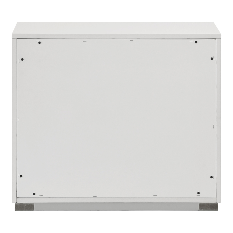 Furniture of America Quince Solid Wood 2-Drawer Nightstand in White