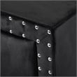 Furniture of America Regan Fabric Upholstered 2-Drawer Nightstand in Black