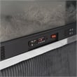 Furniture of America Jolyon Wood 3D Fireplace Bluetooth USB Queen Bed in Black