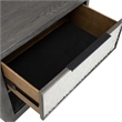 Furniture of America Selyra Solid Wood 1-Drawer Nightstand with USBs in Espresso