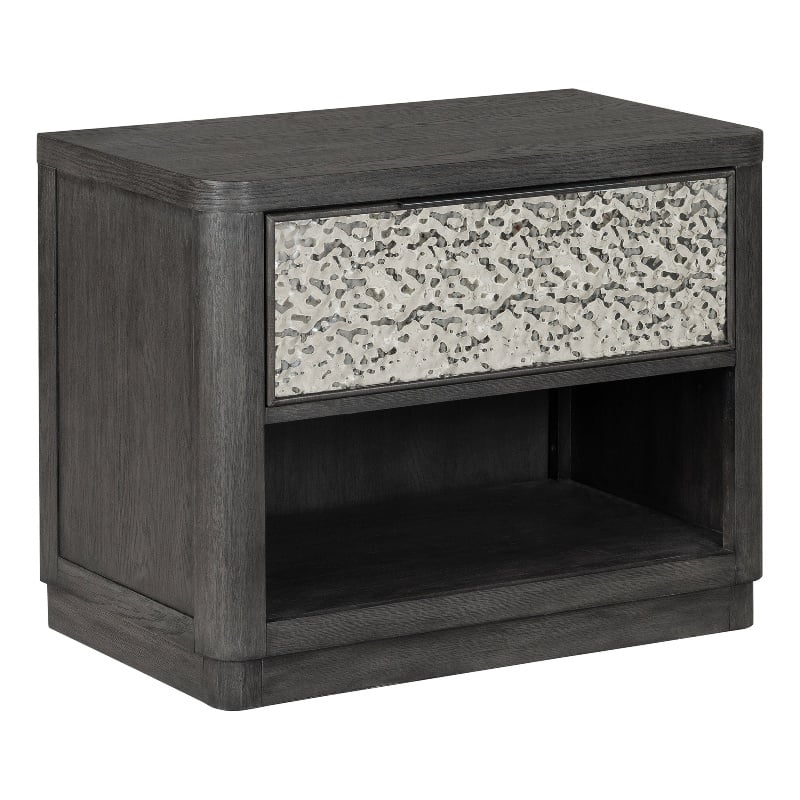 Furniture of America Selyra Solid Wood 1-Drawer Nightstand with USBs in Espresso