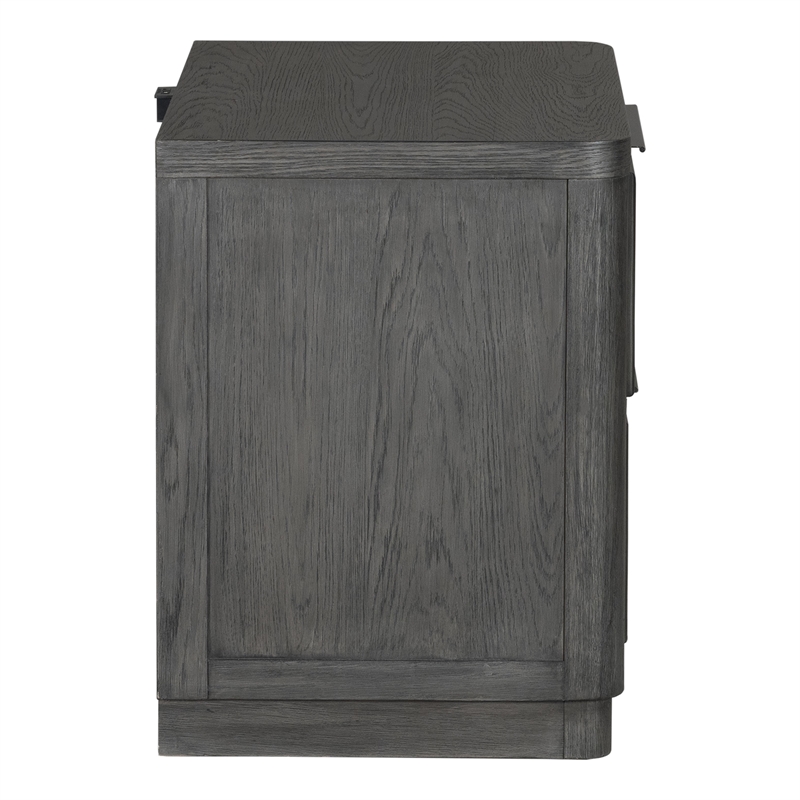 Furniture of America Selyra Solid Wood 2-Drawer Nightstand with USBs in Espresso