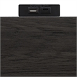 Furniture of America Selyra Solid Wood 2-Drawer Nightstand with USBs in Espresso