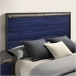Furniture of America Scape Solid Wood Platform Queen Bed in Blue