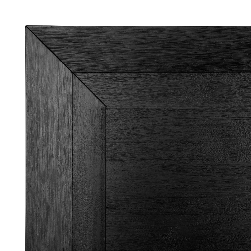 Furniture of America Lyle Solid Wood King 3-Piece Bedroom Set in Black