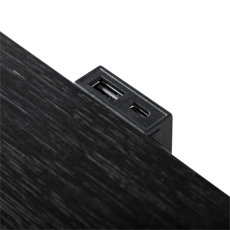 Furniture of America Lyle Solid Wood King 3-Piece Bedroom Set in Black