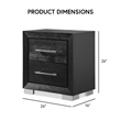 Furniture of America Lyle Solid Wood King 3-Piece Bedroom Set in Black