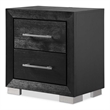 Furniture of America Lyle Solid Wood King 3-Piece Bedroom Set in Black