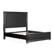 Furniture of America Lyle Solid Wood King 5-Piece Bedroom Set in Black